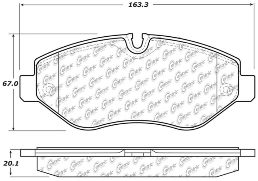 Stoptech 319.13160 10-18 Mercedes-Benz Sprinter 2500 Front Truck & SUV Brake Pad