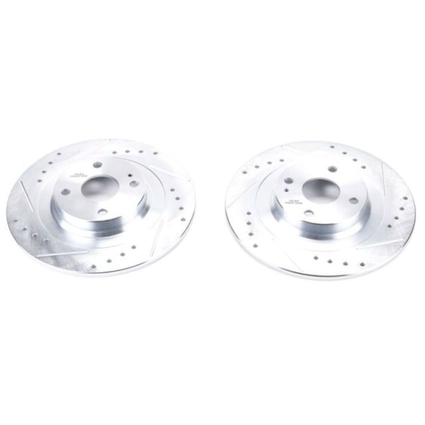 PowerStop JBR1726XPR PowerStop Evolution Performance Drilled, Slotted & Plated Brake Rotor Pair
