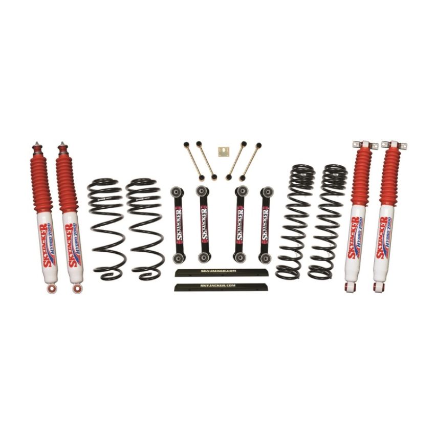 Skyjacker TJ401BPHLT Jeep TJ/LJ 4in Dual Rate Long Travel Front/Rear Kit w/ Hydro 7000 Shocks