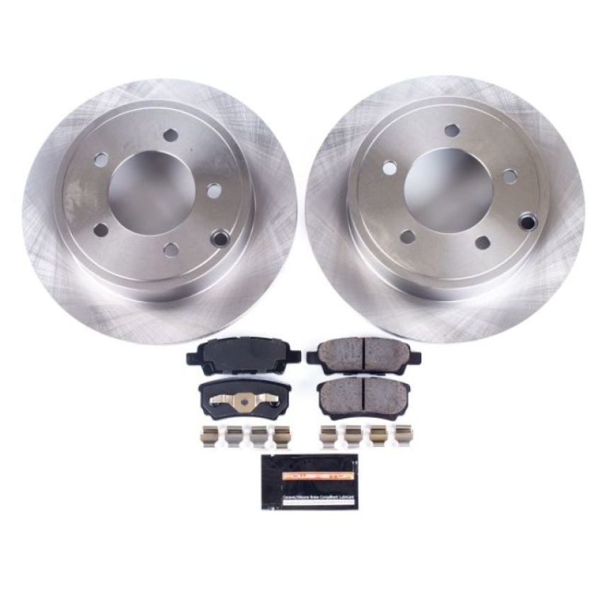 PowerStop KOE3033 OE Stock Replacement Low-Dust Ceramic Brake Pad and Rotor Kit