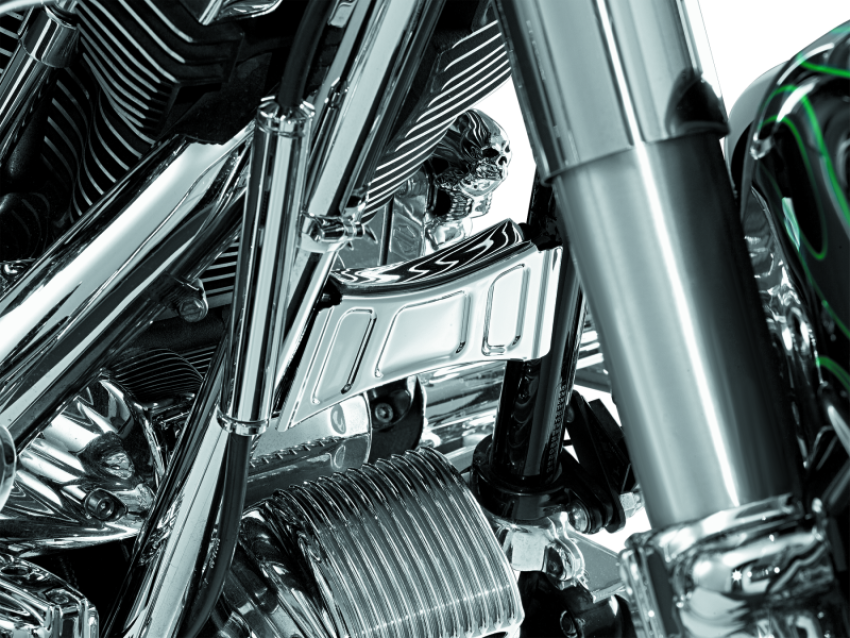 Kuryakyn 7774 Downtube Cross Brace Cover 99-13 Touring Chrome