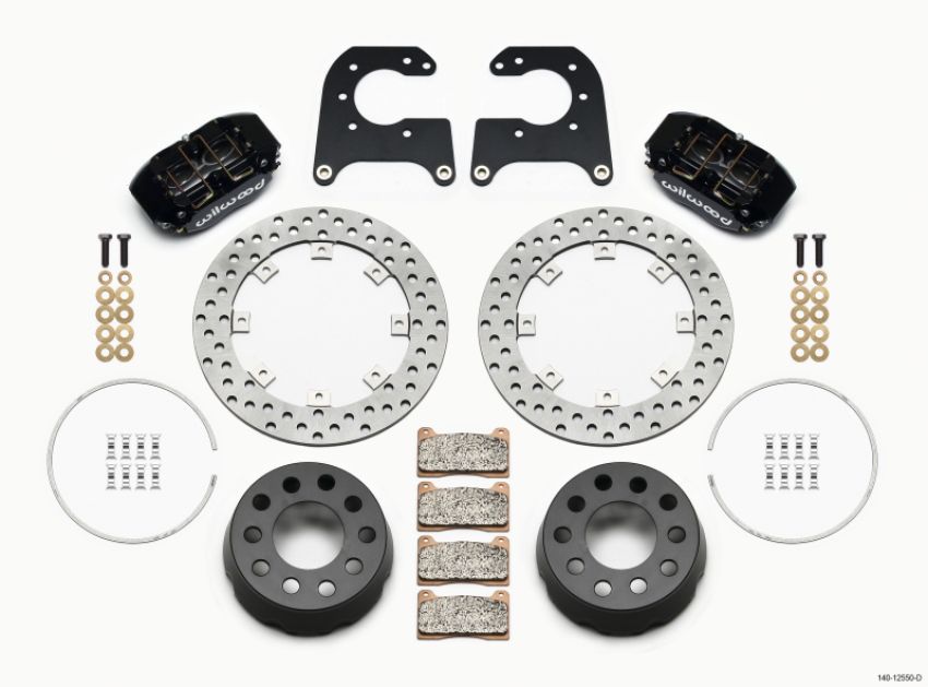 Wilwood 140-12550-D Dynapro Lug Mount Single Rear Dynamic Kit SA Drilled 58-64 Olds/Pont .690in Studs