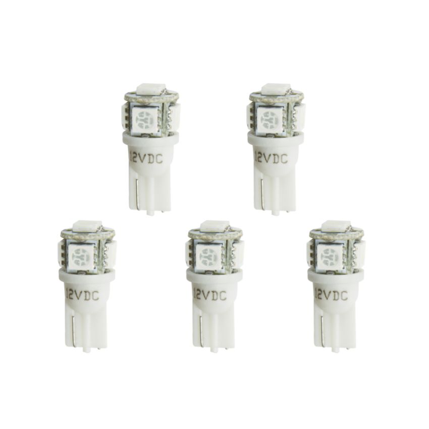 AutoMeter 3288-K LED BULB, REPLACEMENT, T3 WEDGE, WHITE, 5 PACK