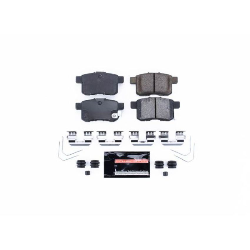 PowerStop Z23-1451 PowerStop - Z23 Daily Driver Carbon-Fiber Ceramic Brake Pads with Hardware Kit