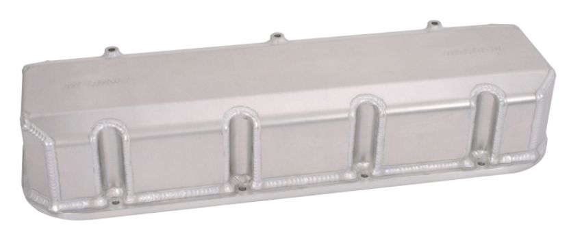 Moroso 68460 Chevrolet Big Block Valve Cover w/Billet Rail - 3.875in - Exhaust Pockets/Intake Tubes - Alum