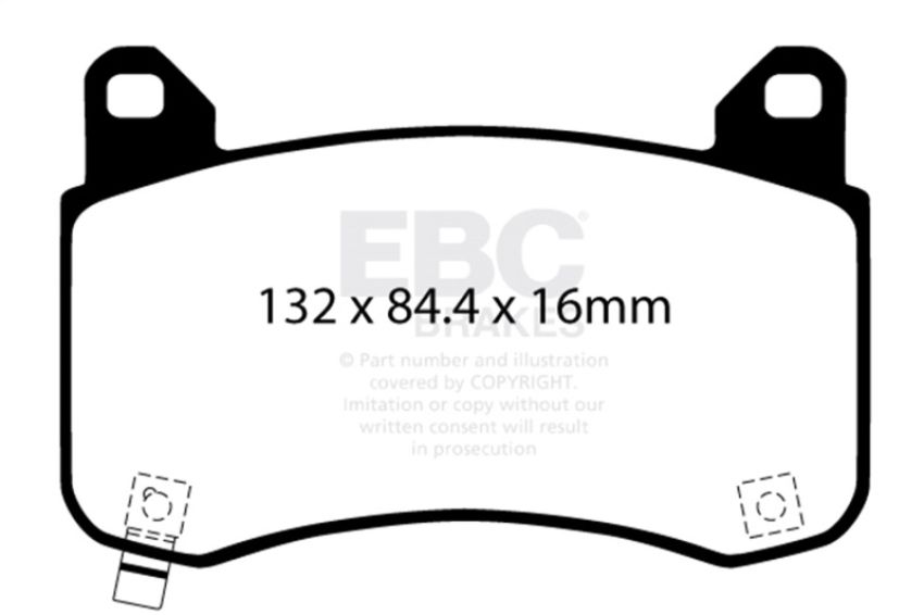 EBC Brakes DP42418R Yellowstuff Street And Track Brake Pads