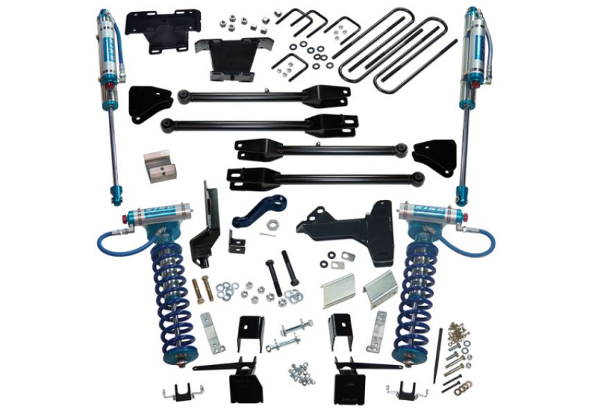 Superlift K171KG 17-19 Ford F-250 SD 6in 4in Lift Kit w/4-Link King Front Coilovers/Rear Reservoir Shocks