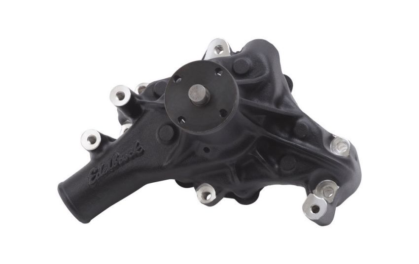 EDELBROCK EDE88113 SBC Water Pump - Long Black