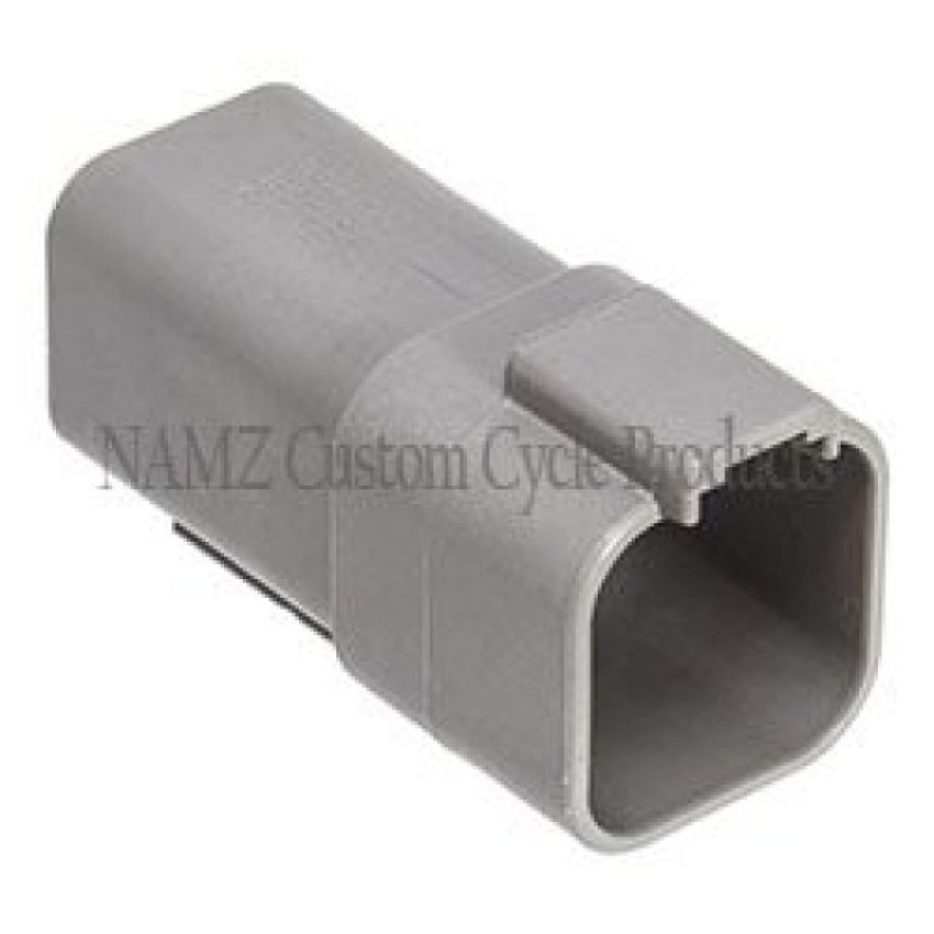 NAMZ DR-6G Deutsch DT Series 6-Wire Receptacle & Wedgelock - Gray (Repl. HD 72126-94GY)