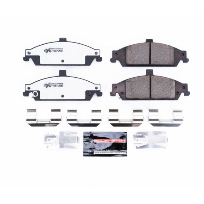 PowerStop Z26-727 PowerStop - Z26 Performance Carbon-Fiber Ceramic Brake Pads with Hardware Kit
