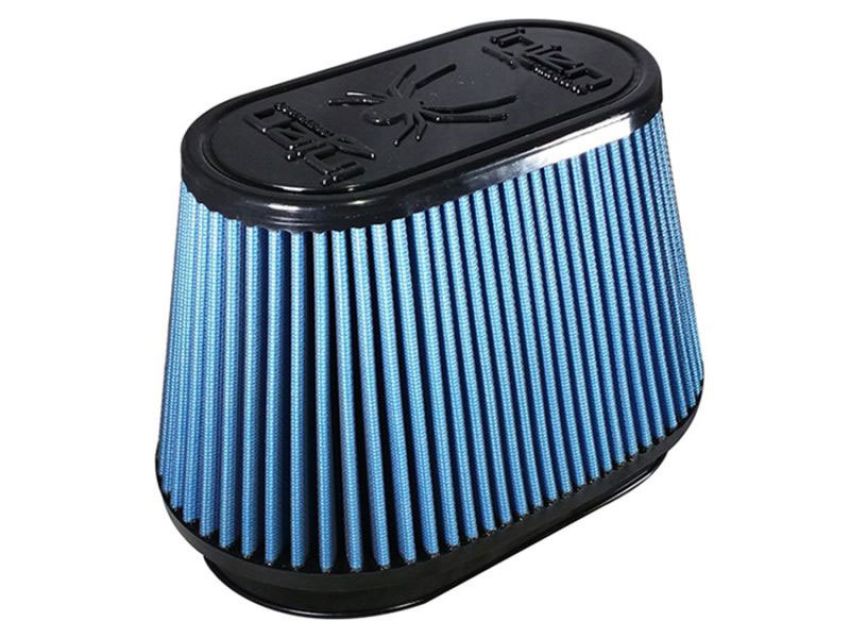 Injen X-1126-BB NanoWeb Dry Air Filter w/Shur-Loc 4.115x6.865 Oval Neck / 7.17x9.92 Base / 5.63x8.5 Tall