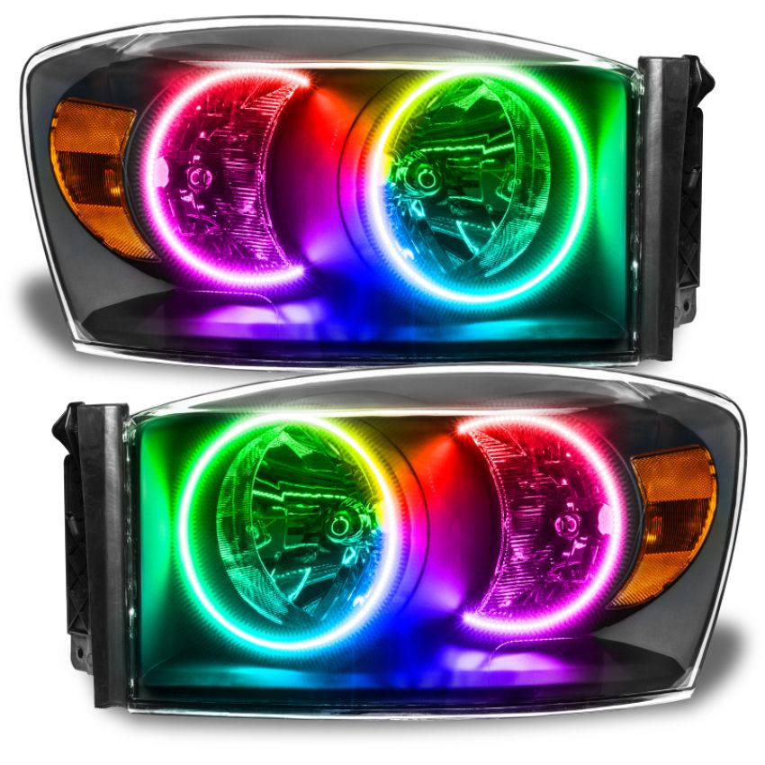 Oracle Lighting 8187-334 SMD Pre-Assembled Headlights, Black Bezel, ColorSHIFT(tm) - No Controller