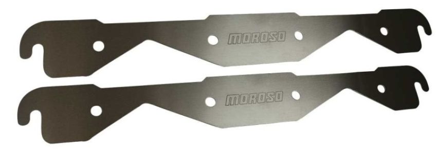 Moroso 25155 Small Block Chevy Exhaust Block Off Storage Plate - Pair