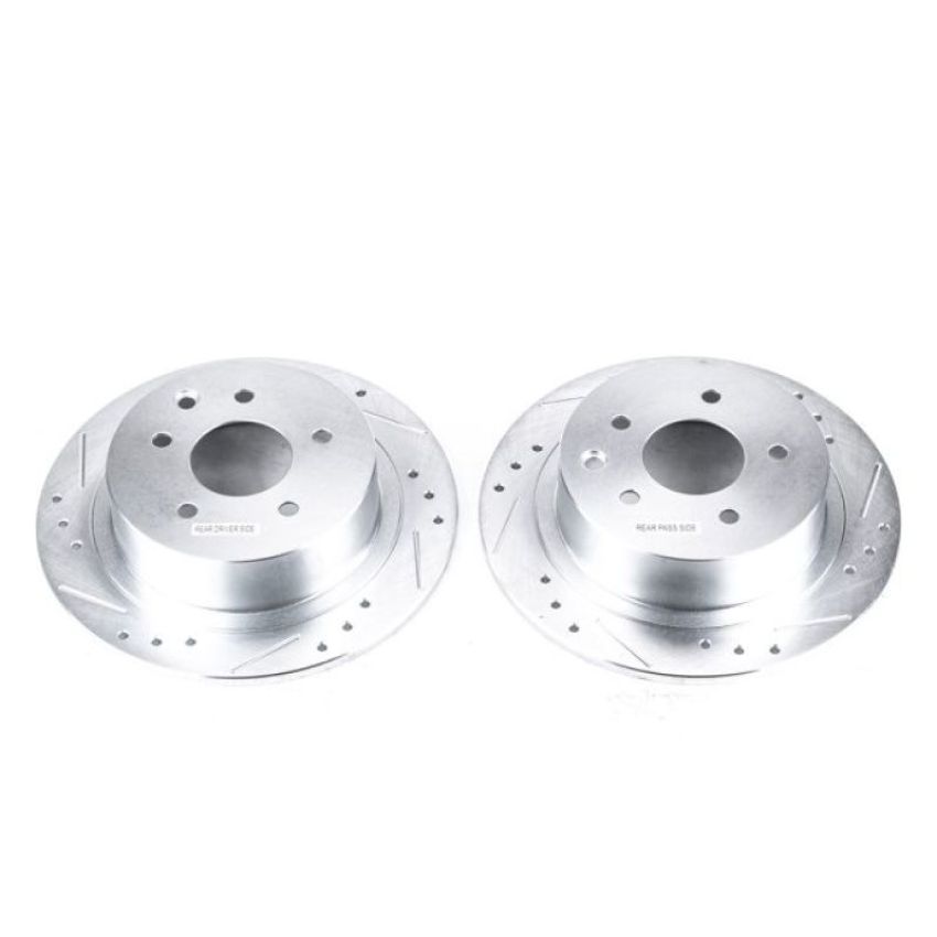 PowerStop JBR1102XPR PowerStop Evolution Performance Drilled, Slotted & Plated Brake Rotor Pair