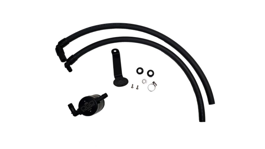 J&L 2022+ Toyota Tundra 3.5L Turbo Oil Separator 3.0 Driver Side - Black Anodized