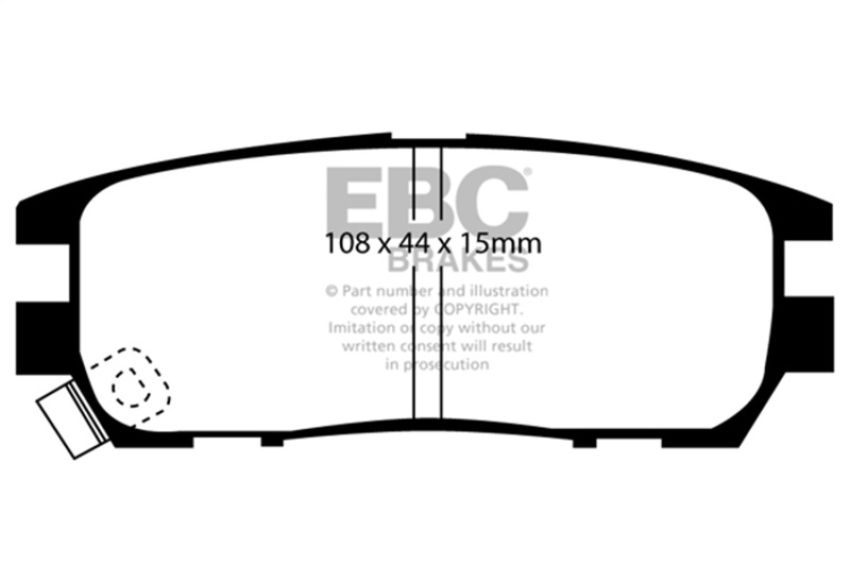 EBC Brakes DP6958 6000 Series Greenstuff Truck/SUV Brakes Disc Pads