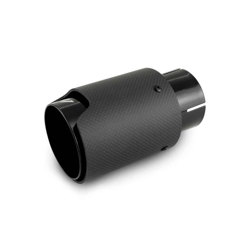 Mishimoto MMEXH-TIP-CFM25BK Carbon Fiber Muffler Tip 2.5in Inlet 3.5in Outlet M Black