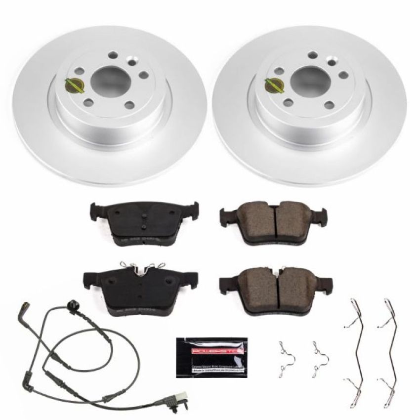 PowerStop CRK7994 Genuine Geomet Coated Rotor and Carbon-Fiber Ceramic Brake Pad Kit