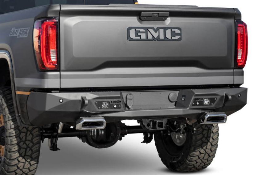 Addictive Desert Designs R441051280103 19-20 GM 1500 Stealth Fighter Rr Bumper w/ Backup Sensor Cutouts