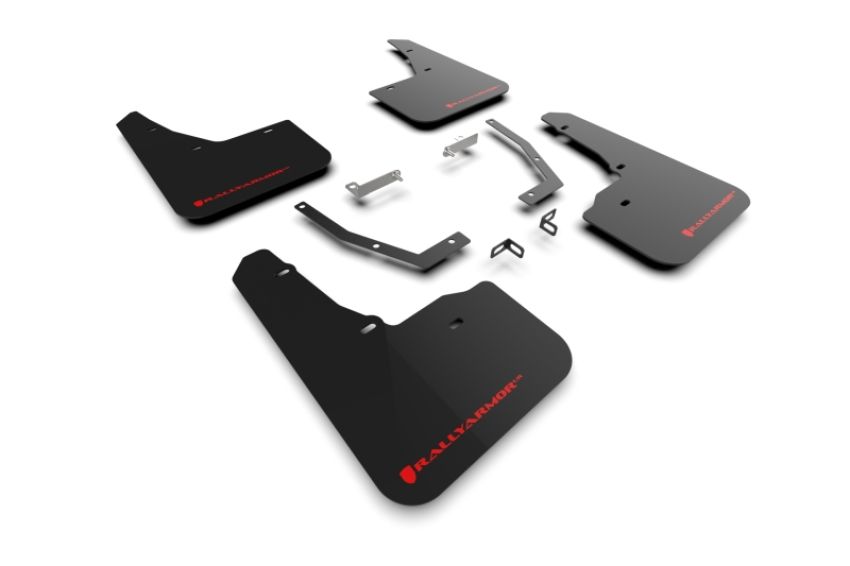Rally Armor MF132-UR-BLK-RD Black Mud Flap/Red Logo
