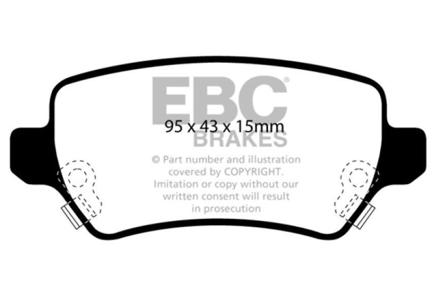 EBC Brakes DP21447 Greenstuff 2000 Series Sport Brake Pads
