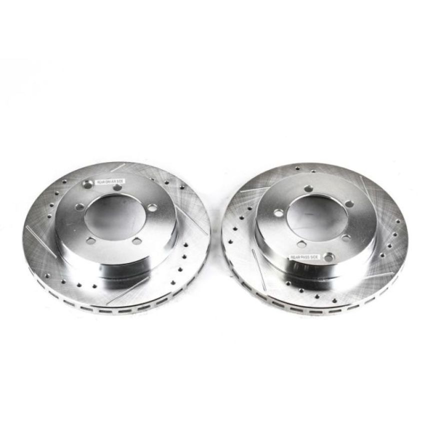 PowerStop JBR585XPR PowerStop Evolution Performance Drilled, Slotted & Plated Brake Rotor Pair