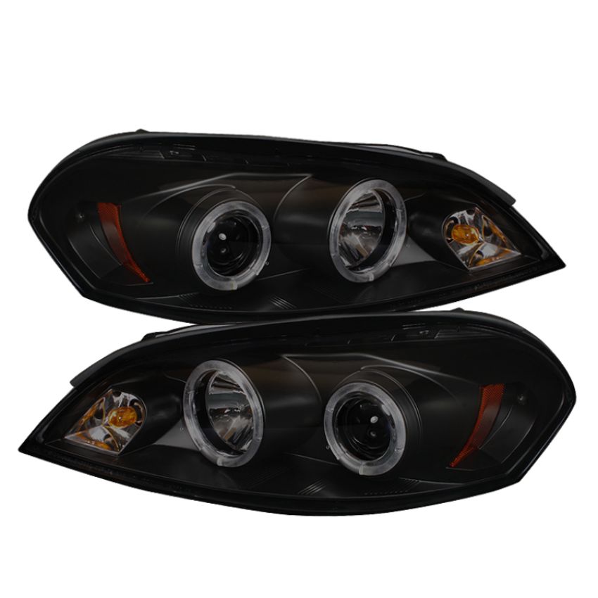 SPYDER 5078308 Projector Headlights - LED Halo - Black Smoke