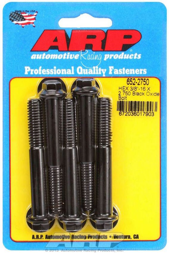 ARP ARP652-2750 Bolt Kit - 6pt. (5) 3/8-16 x 2.750