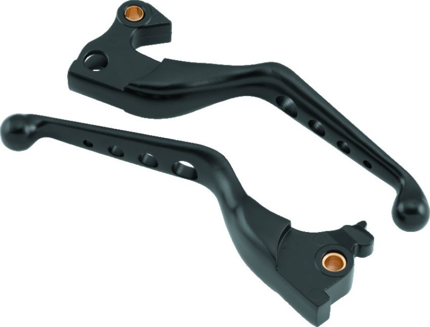 Bikers Choice 490978 14-Up XL Black O Series Holed Lever Set