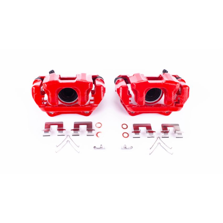 PowerStop S7142 Red Powder Coated Calipers