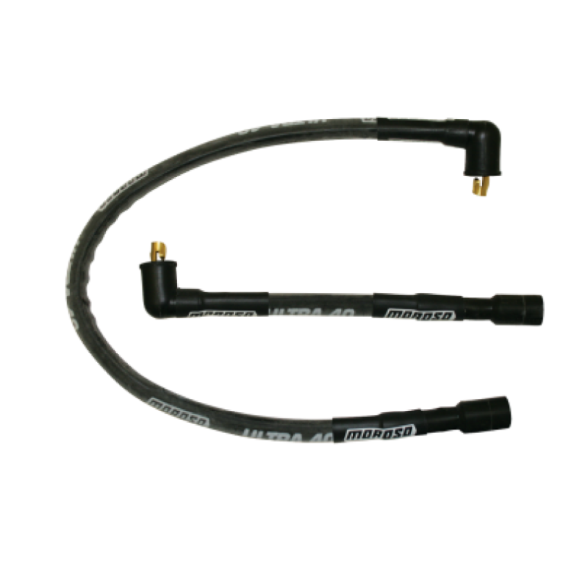 Moroso 28312 85-96 Harley-Davidson FLT/FLHT/FLHR/FLTR/FLHS Sleeved Ultra 40 Wire Set - Black