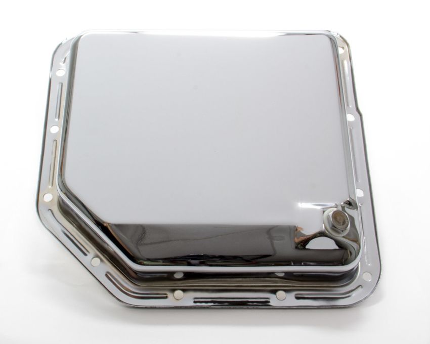 RACING POWER CO-PACKAGED RPCR9074 TH350 Trans Pan Chrome Steel Plain