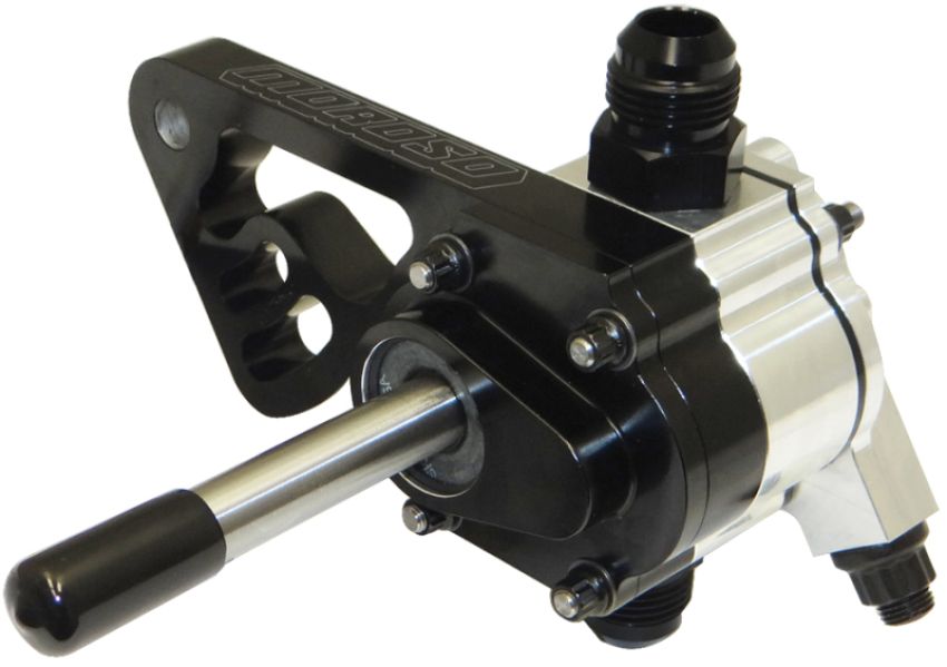 Moroso 22361 Single Stage External Oil Pump w/Fuel Pump Drive - Tri-Lobe - Left Side - 1.200 Pressure