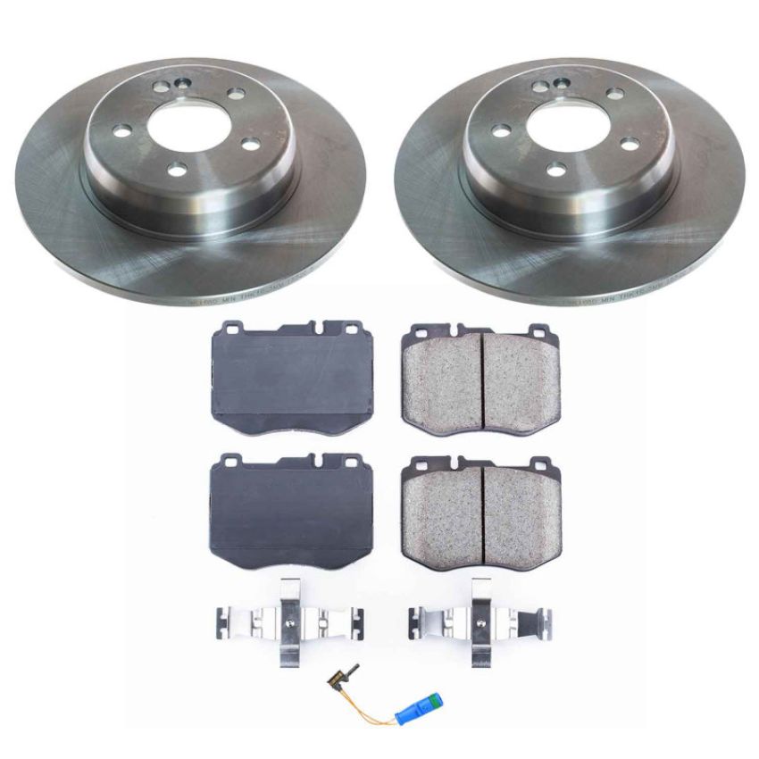 PowerStop KOE8152 OE Stock Replacement Low-Dust Ceramic Brake Pad and Rotor Kit
