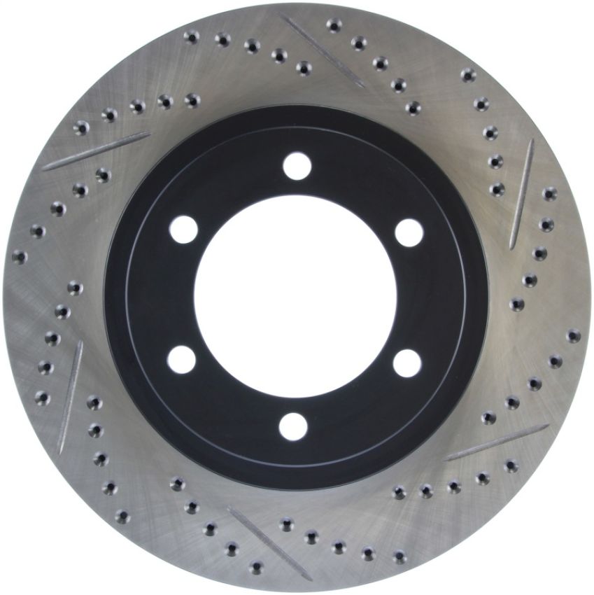 Stoptech 127.44127L Slotted & Drilled Sport Brake Rotor
