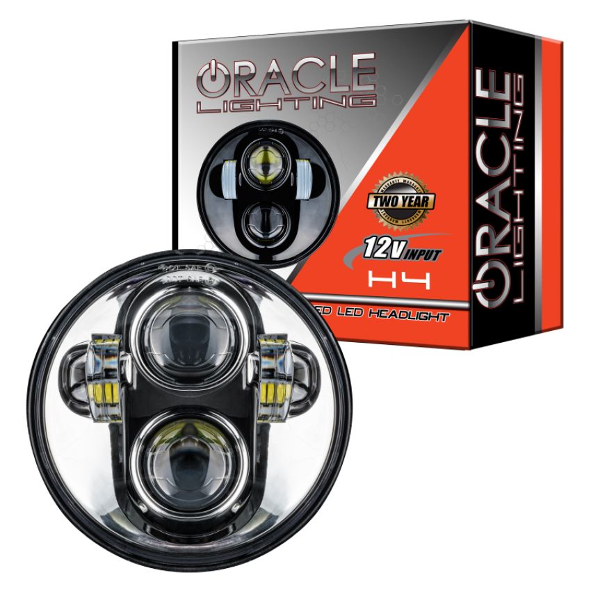 Oracle Lighting 6913-504 5.75 in. 40W Replacement LED Headlight, Chrome Bezel, 6000K