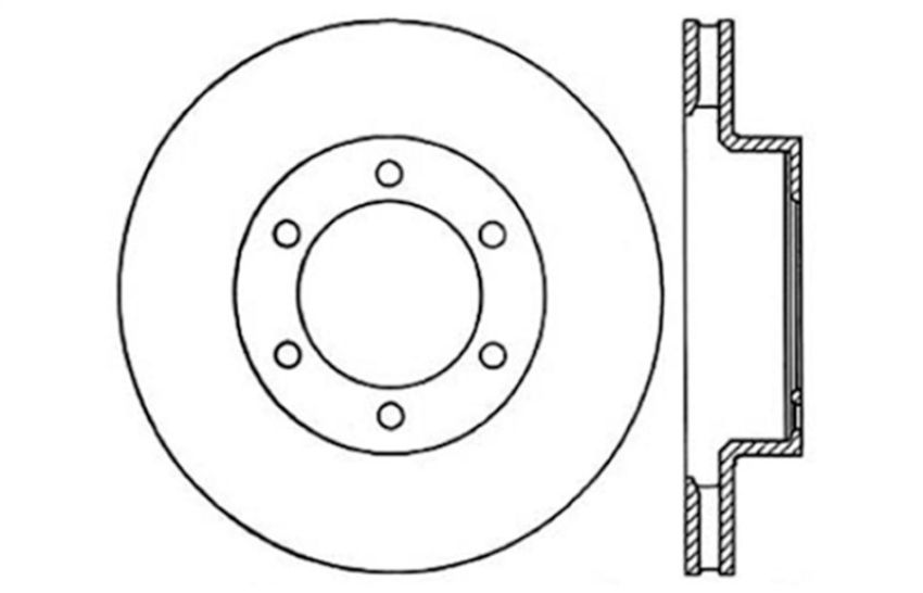 Stoptech 128.44129L 05-09 Toyota Tacoma/03-09 4 Runner Drilled Left Front Rotor