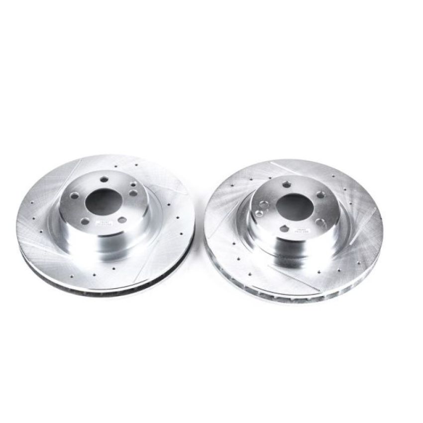 PowerStop EBR650XPR PowerStop Evolution Performance Drilled, Slotted & Plated Brake Rotor Pair