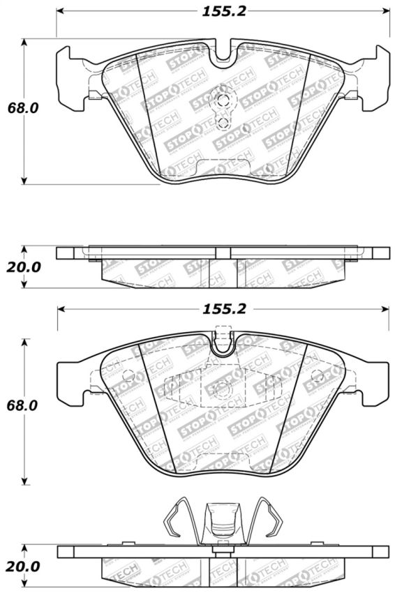 Stoptech 309.12600 Performance Brake Pads