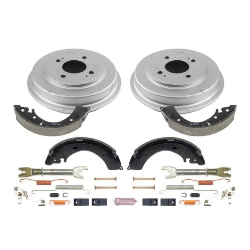 PowerStop KOE15310DK Power Stop 2001 Honda Civic Coupe Rear Autospecialty Drum Kit