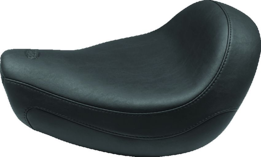 Mustang Motorcycle 79418 Mustang 97-07 Harley Electra Glide, Rd Glide Lowdown Standard Touring Passenger Seat w/Studs -Black