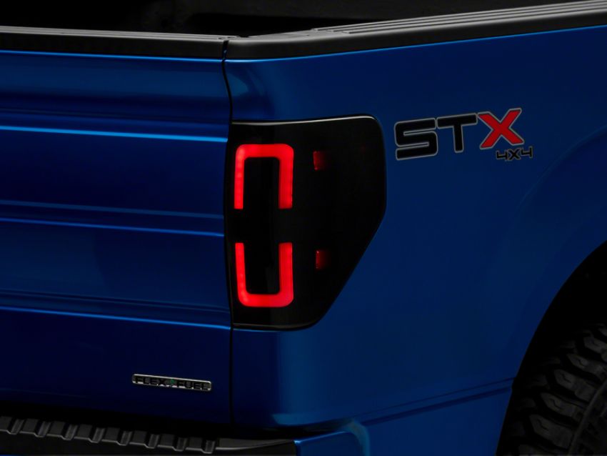 Raxiom T565679 09-14 Ford F-150 Styleside Axial Series LED Tail Lights w/ Halo- Blk Housing (Smoked Lens)
