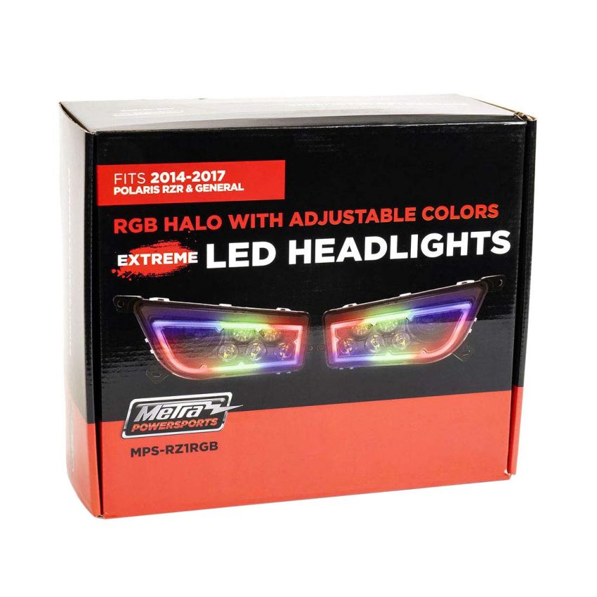 Metra MPS-RZ1RGB Polaris RZR Extreme LED Headlight - BT Controlled Powersports Products
