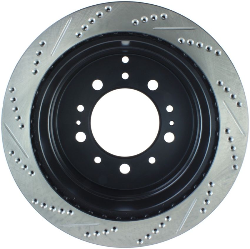Stoptech 127.44087L Slotted & Drilled Sport Brake Rotor