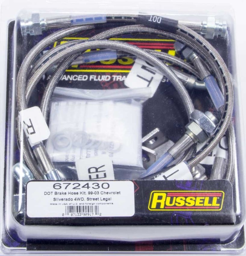 RUSSELL RUS672430 Brake Line Kit 99-04 Chevy Truck