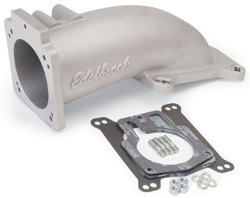 EDELBROCK EDE3847 90mm Ultra-Low Profile T/B Intake Elbow
