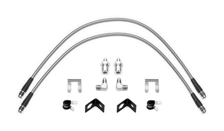Wilwood 220-16439 Flexline Kit 25 inch 3/8-24 to 90 Degree