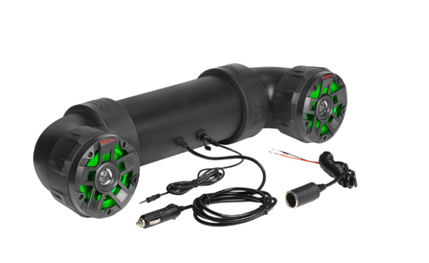 BOSS Audio Systems ATV UTV Amplified Bluetooth Sound System 4in Speakers - RGB Illumination