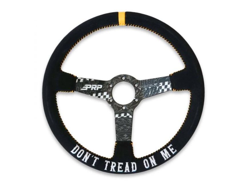 PRP Seats G249-TR PRP Deep Dish Suede Steering Wheel - Dont Tread on Me