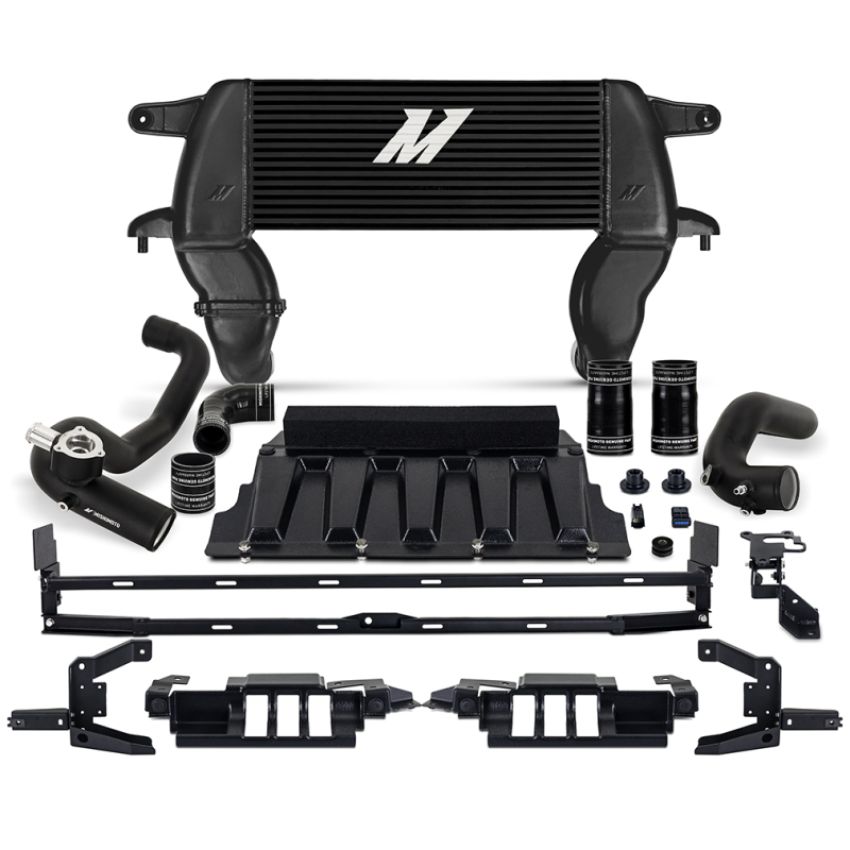 Mishimoto MMINT-BR23-21HKBKBK 21+ Bronco 2.3L High Mount INT Kit BK Core BK Pipes